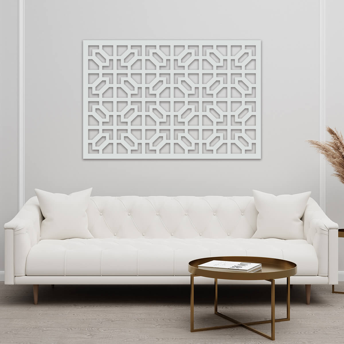 Tableau ajouré, décoration murale 3D, tableau 3D Montagnes Marron foncé